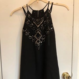 Parker black top with embellishments